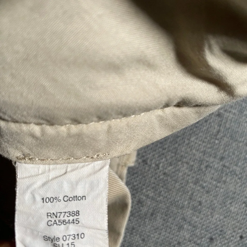 J. Crew The Driggs Mens 36x34 (Fits 36x32) Khaki Beige Chino Pants Cotton Casual